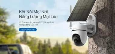 Tapo C615G KIT Mới ra mắt Kit Camera An Ninh 4G LTE Quay Quét Năng Lượng Mặt Trời