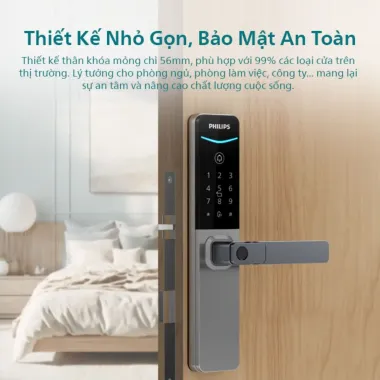 Khóa cửa điện tử Philips DDL615-5HBS