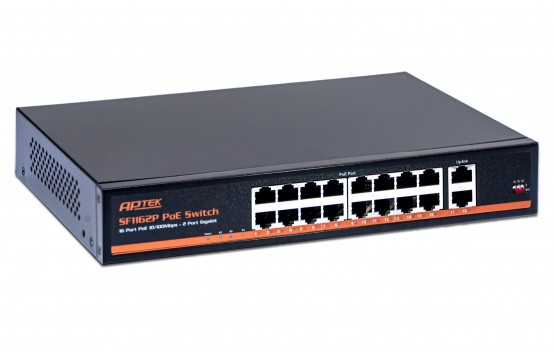 APTEK SF1162P  ( 16 cổng +2 ulink) 100mb