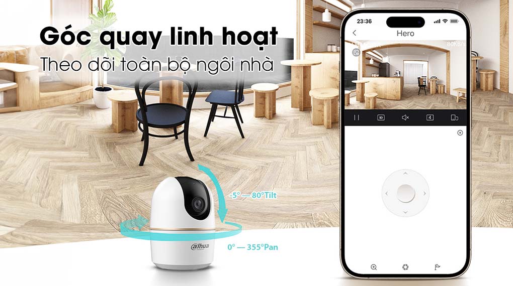 dahua-dh-h2ae g&oacute;c ghi h&igrave;nh linh hoạt