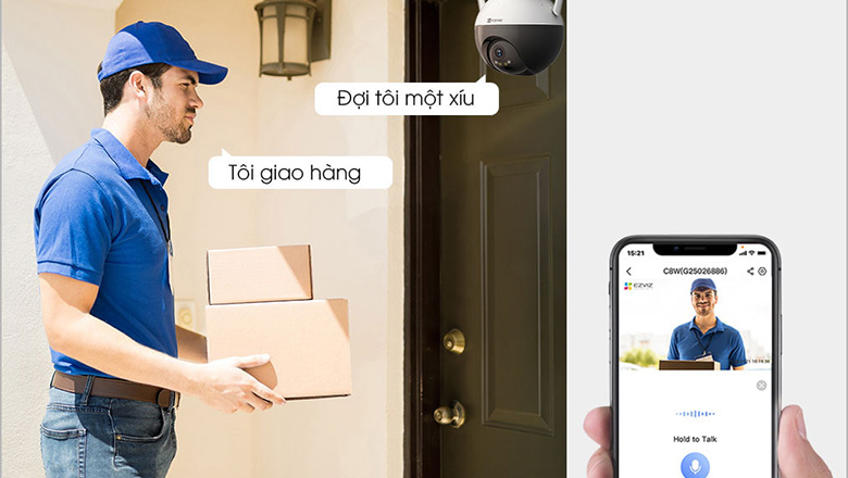 Đ&agrave;m thoại 2 chiều tiện lợi c&ugrave;ng C8W