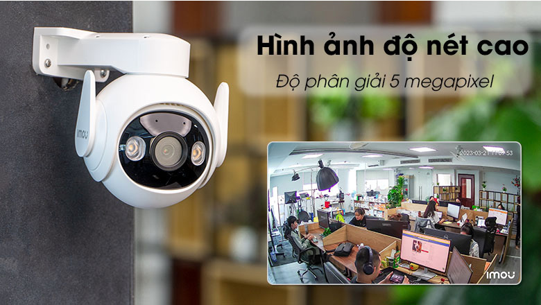 Imou gs7ep được trang bị độ ph&acirc;n giải 5MP