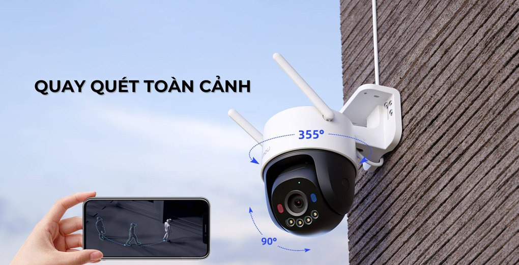 Camera ngo&agrave;i trời, quay qu&eacute;t 360 độ