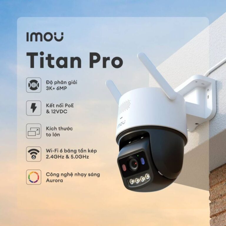 Camera Wifi IMOU TITAN PRO IPC-U7LP-6V0NE 6MP 3K+( Đêm như ngày)