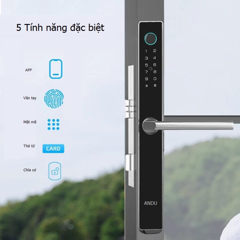 Khoá Cửa Điện Tử Andu A112 – Sử Dụng APP