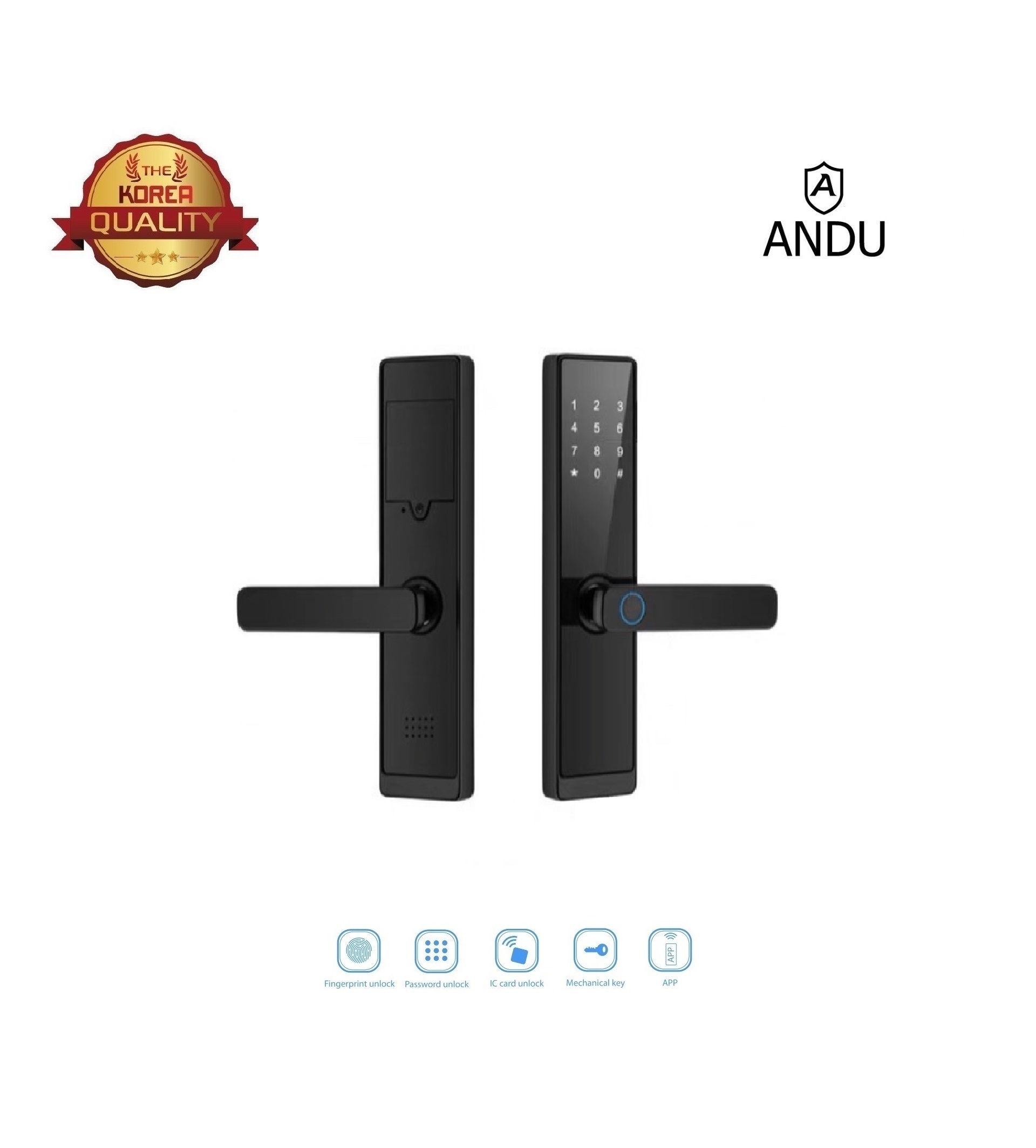 Khóa Cửa Điện Tử Andu A3 – Dùng APP